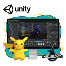 Мир игр на Unity 2D на популярном движке + AI-помощники - КИБЕРшкола программирования для детей, компьютерные курсы для школьников, начинающих и подростков - KIBERone г. Нижнекамск