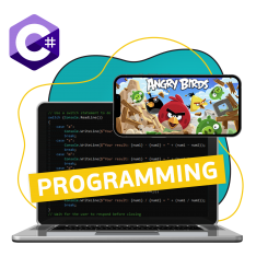 Программирование на C#. Удивительный мир 2D-игр - КИБЕРшкола программирования для детей, компьютерные курсы для школьников, начинающих и подростков - KIBERone г. Нижнекамск