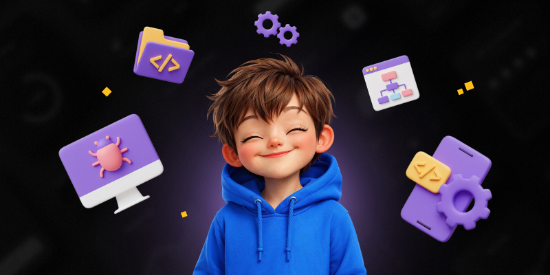 Идеальный сайт с нуля: код, дизайн и AI-помощник - КИБЕРшкола программирования для детей, компьютерные курсы для школьников, начинающих и подростков - KIBERone г. Нижнекамск